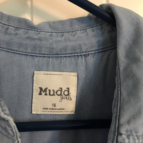Mudd Long Sleeve Denim Shirt-Size 16 - Picture 2 of 2